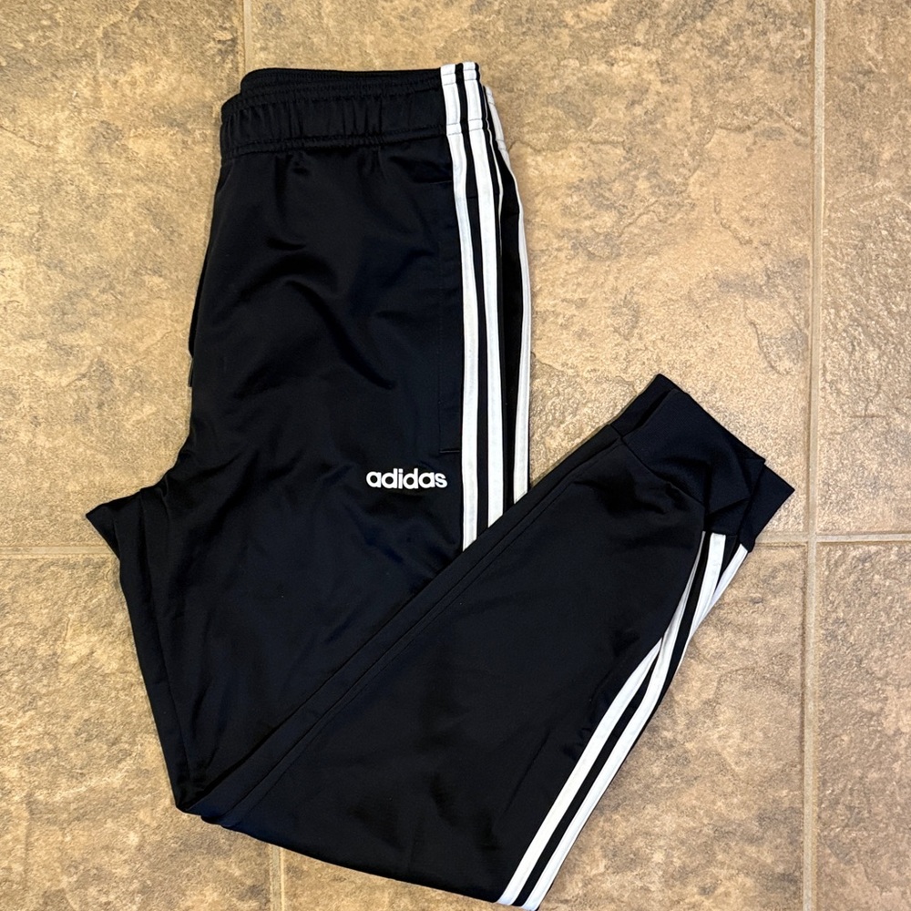 Adidas Woman Navy Joggers with White Stripes